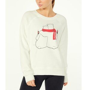 Wildfox Coca-Cola Polar Bear Friends Crewneck Sweatshirt Sommers Pullover NWT